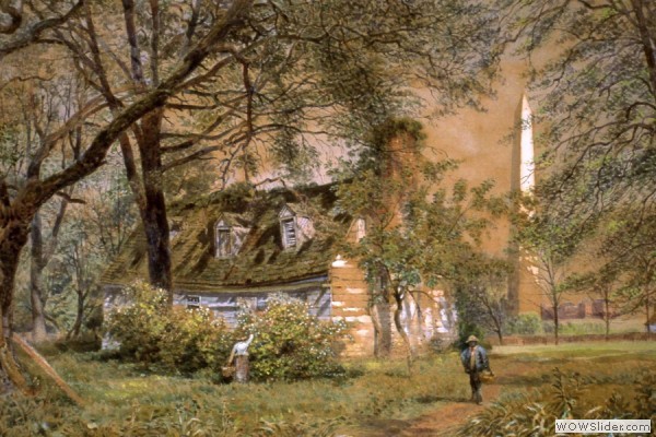 Davy Burnes Cottage, 17th St. and Constitution Ave. NW